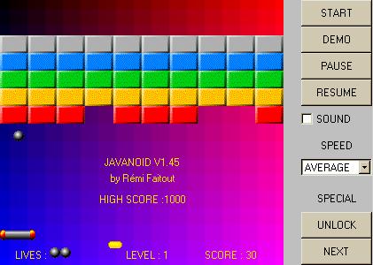 CLICK HERE TO PLAY JAVANOID